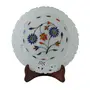 Silkrute Handcrafted Marble Decorative Plate With Inlay Work & Carving, 2 image