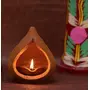Karru Krafft Handcrafted Terracotta Akhand Narkel Diya for Pooja Decor, Festive Decor, Diwali Décor, Decorative Diya, Mitti Diya, Festive Gifting, 2 image