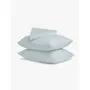 Amouve 2 Pcs Cotton Pillow Cover Set Supersoft Brushed Cotton - Breathable & Wrinkle Free - sky