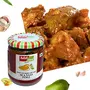 Add me Mango Pickle in Garlic Ginger Masala 500g Hot Hyderabadi South Indian aam ka achar Glass Pack, 4 image