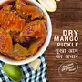 Add me Dry Mango Pickle sukha aam ka achar Very Less Oil 150gm Glass Pack, 6 image