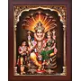 Garuda Photos - Lakshmi Narasimha Swamy Photos; Lord; God; Bhagwan; Narsingh; Narasingha; Narsimha; Narasimhar; Dev; Lakshmi; Laxmi; Devi; Sri; Swamy; Swami; ki; Trimurti; Prahlad; Photo; Frame; Frames; Pooja; Puja; Room (Small 9 X 7 Inch)