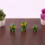 DreamKraft Hand Crafted Showpiece Elephant for Decoration Standard Green, 4 image