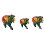 DreamKraft Hand Crafted Showpiece Elephant for Decoration Standard Green, 6 image