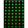 DreamKraft orescent Night Glow In The Dark Star Wall Sticker (Pack of 5 Sheet Green)(Vinyl), 5 image