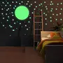 DreamKraft Vinyl Glow In The Dark Wall Stickers 9.44 x 11.81 x 0.39 inches Green3S1M, 2 image