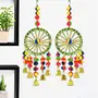 DreamKraft Ring with Poms for Decorative Wall &Gardan (15.5 INCH Multicolour) Set of 2, 2 image
