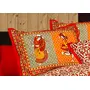 DreamKraft Traditional Print Cotton King Size Bedsheet with 2 Pillow Covers(250x230 CM), 4 image