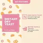 NatureVit Instant Dry Yeast Powder 200g | Active Dry Yeast for Baking Bread Cake Pizza & Wines, 7 image