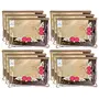 Kuber Industries Non Woven Single Packing Saree Cover|Zipper Closure Transparent|Pack of 12 (Brown)-KUBMART2826
