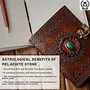 ALCRAFT Real Leather Green Stone Brown Embossed Handmade Diary with Metal Lock -Size of (H) 6*(L) 4.5 Brown, 4 image