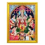 Koshtak Sri Satyanarayan Swamy Vishnu Avatar ji Giving blessing photo frame with Laminated Poster for puja room temple Worship/wall hanging/gift/home decor (30 x 23 cm)