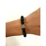 PDY FASHION Men's Matte Onyx Crystal Buddha Bracelet Protection Strength Positivity Negativity Shield Negativity Block Grounding Gifts for men bracelet, 4 image