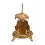 Collectible India Metal Singhasan Oval Shaped for Ganesha Krishna God Idols - Golden ColorLadoo Gopal Pooja Chowki for Temple Mandir Puja Idol Decoration Items (1 Pieces), 6 image