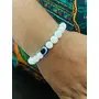 PDY FASHION Evil Eye Hand Bracelet for Luck Bringing and Protection Awesome Jewelry and Gift for Women and Men(Nazar Battu) Pack of 2 black and white, 6 image