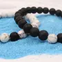 BEAUTIVIAÂ® Couple Bracelet Stone Beads Multi Layer Tiple Protection Best Friend Relationship Couple Matching Bracelet Black And Black 2 Pcs, 5 image
