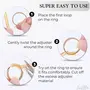 SAIELLIN Ring Size Adjuster For Loose Rings | Plastic Ring Adjuster For Loose Rings | 4 Sizes Ring Tightener For Loose Rings | Gold Pack of 4, 6 image