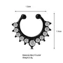 RUVEE Nose & Ear Clip Titanium ColorNon Pierced Just Press for Women & Girls Septum Ring, 2 image