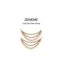 ZENEME Women's Golden Golden ColorLong Hair Chain Jewellery Earring, 2 image