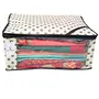 Kuber Industries 12 Piece Non Woven Saree Cover Set Ivory (NONWOVENNWSC13), 4 image