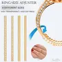 SAIELLIN Ring Size Adjuster For Loose Rings | Plastic Ring Adjuster For Loose Rings | 4 Sizes Ring Tightener For Loose Rings | Gold Pack of 4, 4 image
