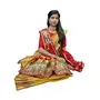 RANISATIYA Marwadi Rajasthani Bandhani ColorStole-Set Pallhu Odhana Pure Ghatchola Fabric Chunri Piliya & Pomcha, 3 image
