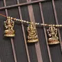 Collectible India Metal Door Hanging Toran Bandarwal for Home Decoration/Lakshmi Ganesha Toran Mandir Temple (35 x 3.5 inch Gold) (1), 3 image