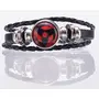 RVM Jewels Anime Naruto Sharingan Leather Bracelet Cosplay Accessory For Boys and Men, 3 image