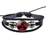RVM Jewels Anime Naruto Sharingan Leather Bracelet Cosplay Accessory For Boys and Men, 2 image