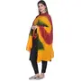 Le Reliable Women's Solid Plain Chiffon Dupatta Size 2.25 Meters With Lace Casual Use For Women/Girls, 2 image