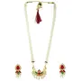 Anuradha Art Jewellery k Colour Kolhapuri Necklace Set Long Rani Haar Necklace For Stylish Women & Girls, 3 image