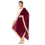 Traditions Bazaar Women's Velvet Embellished Dupatta (1Pc Dupatta Only 30 Inches x 2.25 MTRS), 3 image