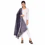 Traditions Bazaar Women's Art Silk Bandhani Dupatta With Four Side Lace, 3 image