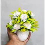 Litleo Set of 2 Great for Home Office Gift Artificial Flowers (White), 2 image