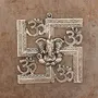 eCraftIndia Lord Ganesha onMetal Silver Wall Hanging, 2 image
