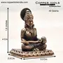 Copper Idols India - By Bhimonee Decor  1.6 inches Handmade Copper Annapurna Devi Idol 40 Grams Patina Antique Finish Pack of 1 Piece, 2 image