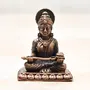 Copper Idols India - By Bhimonee Decor  1.6 inches Handmade Copper Annapurna Devi Idol 40 Grams Patina Antique Finish Pack of 1 Piece