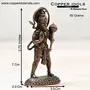Copper Idols India - By Bhimonee Decor  2.75 inches Handmade Copper Hanuman Idol 65 Grams Patina Antique Finish Pack of 1 Piece, 3 image