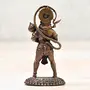 Copper Idols India - By Bhimonee Decor  2.75 inches Handmade Copper Hanuman Idol 65 Grams Patina Antique Finish Pack of 1 Piece, 5 image