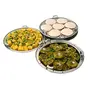 QSEC Stainless Steel Multi Kadai Idli Cooker Steamer With Copper Bottom All-In-One Big Size Dhokla Cooker | 5 Plate 2 Idli | 2 Dhokla | 1 Patra | Momo Steamer | 3 In 1 | Idli Maker Steamer 6 Liters, 4 image