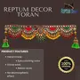 REPTUM DECOR Vintage Traditional Multi Zula Pearl Plastic Beads Handmade Door Hanging/Bandarwal/Toran for Door Traditional Bandarwal for Door (37 inch Length) Multicolor Medium, 4 image