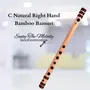 AIBANA Beginners tes C Natural Medium Right Hand 8 Hole Bansuri Musical Instrument Size 19inch 48 cm (Brown), 3 image