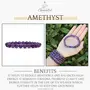 Gemaltic Healing CrystLab Certified 6mm Gemstone Beaded Bracelets for Men Women Round Crystal (Amethyst), 2 image