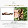 Gemaltic Healing CrystLab Certified 6mm Gemstone Beaded Bracelets for Men Women Round Crystal (Red Tiger Eye), 2 image
