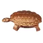 Divya Mantra Feng Shui Pure Copper 1.5 Inch Tortoise/Turtle with 2.25 Inch Diameter Water Plate; Living Positivity Wealth Money Good Luck & Longevity; Home Decor Gift Items/Products, 7 image