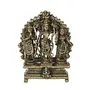 Bhimonee Decor Pure Copper Handmade Lord Ram Darbar Murti | Rama Sita Lakshman Hanuman Statue | Ram Parivar Murti for Home Temple Blessing Hapess Health Wealth | Small Size 2.65 Inch, 3 image