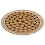 Webelkart Premium Flowers Chappan Bhog Thali/ Decorative Poojan Thali For temple And Pooja Room Decor- Traditional Pooja Thali56 Bhog Thali for lu Gopal ( 15.5 Inches) And Sweets not included For Thali, 3 image