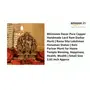 Bhimonee Decor Pure Copper Handmade Lord Ram Darbar Murti | Rama Sita Lakshman Hanuman Statue | Ram Parivar Murti for Home Temple Blessing Hapess Health Wealth | Small Size 2.65 Inch, 2 image