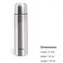 Milton Plain Lid 500 Thermosteel 24 Hours Hot and Leak Proof Water Bottle for Office Gym Home Kitchen Hiking Trekking Travel - 1 Piece 500 ml Silver, 7 image