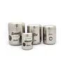 coconut Stainless Steel Jumbo Matt -Tea/Coffee/Sugar/Masala Containers Set of 4 (Sugar-500 Tea-400 Coffee - 300 & Masala - 100 ML)-Silver, 2 image